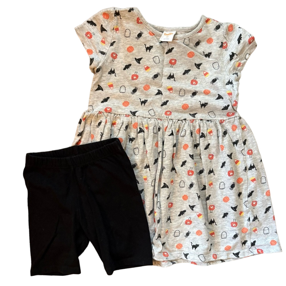 👻 Halloween Dress with Black Shorts 🎃